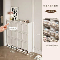 SlimNest Flip-Drawer Shoe Cabinet