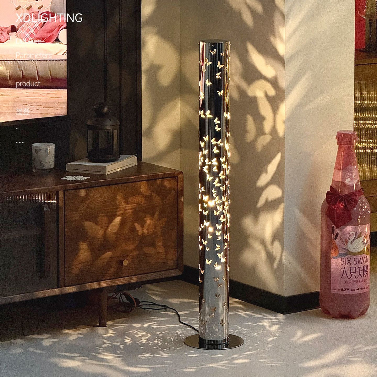 Butterfly Glow Shadow Floor Lamp