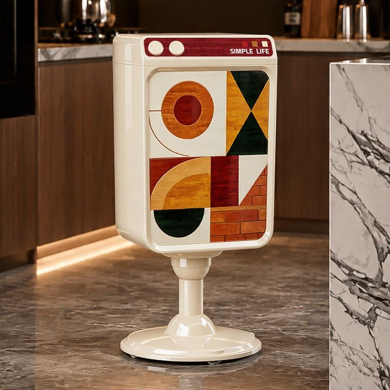 Retro Pop Pedestal Trash Can