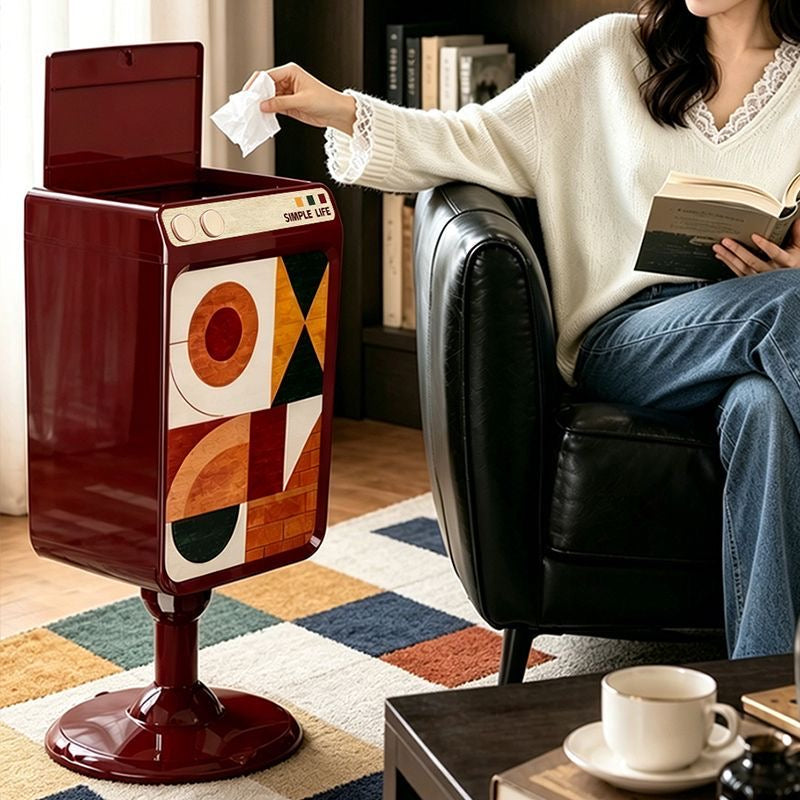 Retro Pop Pedestal Trash Can