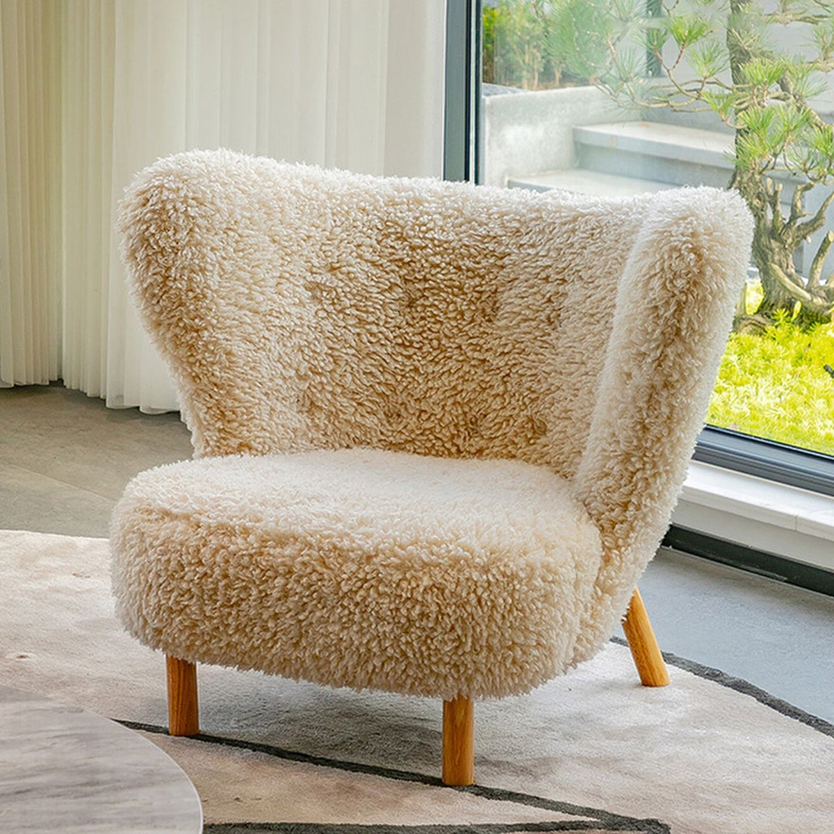 Cozy Haven Sherpa Accent Chair