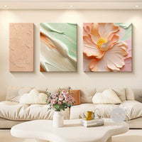 Bloom Serenity 3-Piece Floral Wall Art Set
