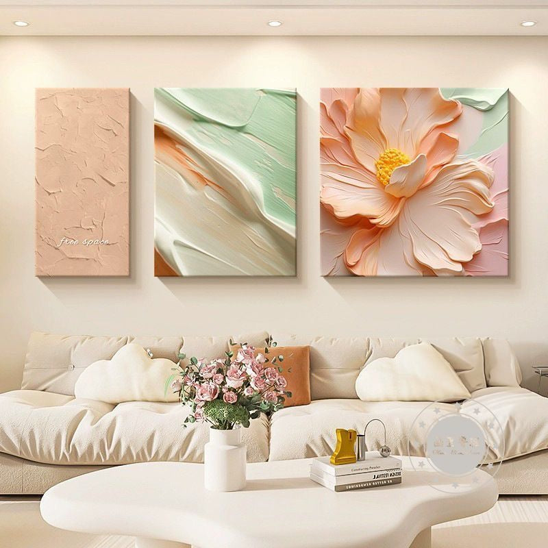 Bloom Serenity 3-Piece Floral Wall Art Set