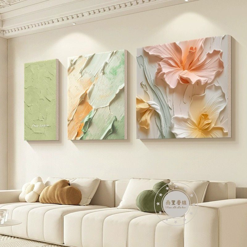 Bloom Serenity 3-Piece Floral Wall Art Set
