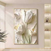 Ivory Bloom 3D Floral Wall Art