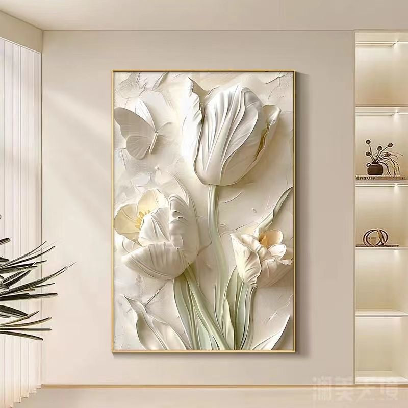 Ivory Bloom 3D Floral Wall Art