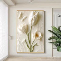 Ivory Bloom 3D Floral Wall Art