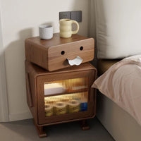 Happy Bot Wooden Nightstand