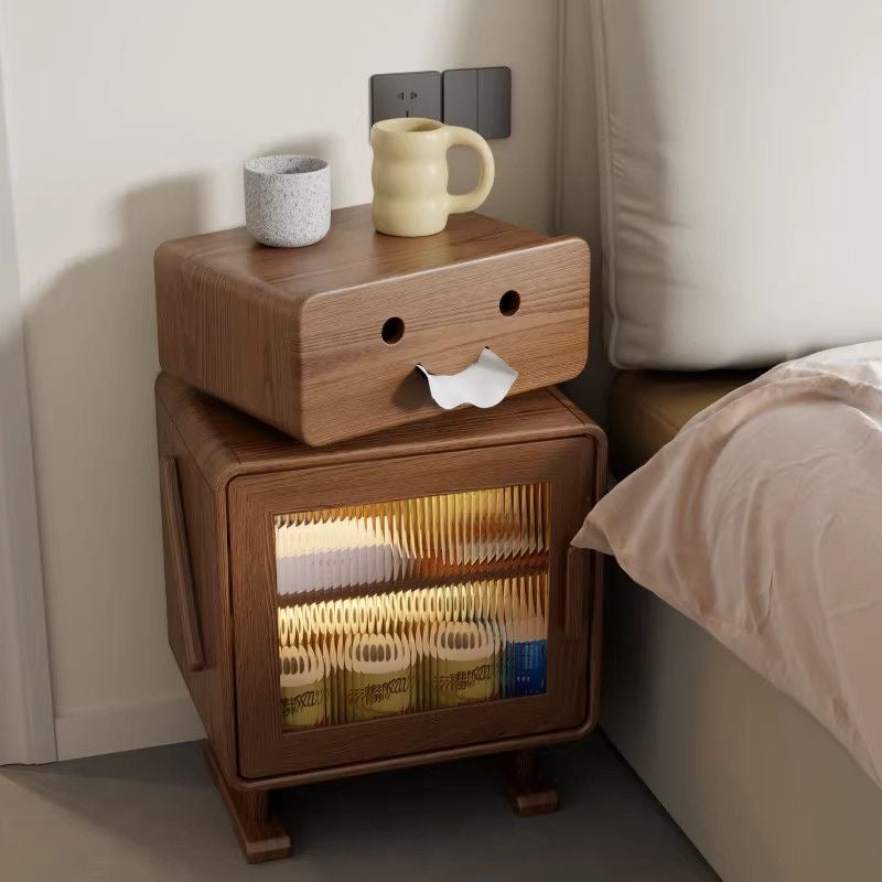 Happy Bot Wooden Nightstand