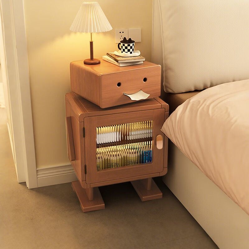 Happy Bot Wooden Nightstand