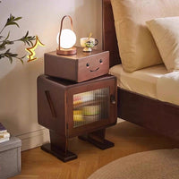 Happy Bot Wooden Nightstand