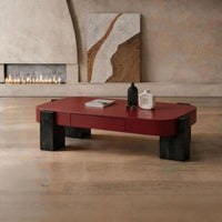 TerraForm Modern Rectangular Coffee Table with Storage Drawer