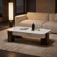 TerraForm Modern Rectangular Coffee Table with Storage Drawer