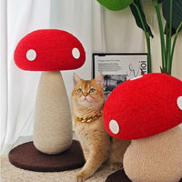 Mushroom Haven Cat Scratching Post – Cute Mushroom-Shaped Cat Toy