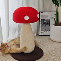 Mushroom Haven Cat Scratching Post – Cute Mushroom-Shaped Cat Toy