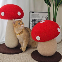 Mushroom Haven Cat Scratching Post – Cute Mushroom-Shaped Cat Toy