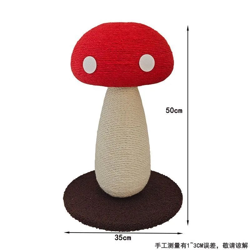 Mushroom Haven Cat Scratching Post – Cute Mushroom-Shaped Cat Toy