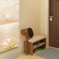 Puppy Haven Shoe Storage Bench – Cute Dog-Shaped Entryway Bench