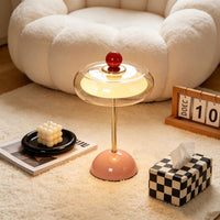 Vintage Mushroom Glass Table Lamp