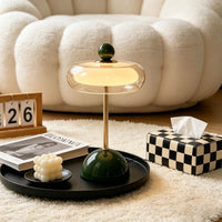 Vintage Mushroom Glass Table Lamp