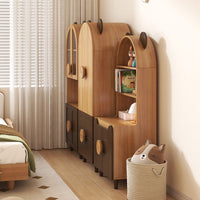 Nordic Bear-Ear Kids Storage Cabinet & Wardrobe