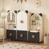 Nordic Bear-Ear Kids Storage Cabinet & Wardrobe
