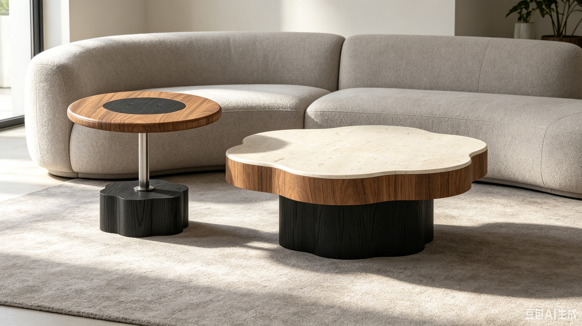 Liora Sculptural Nesting Coffee Table Set#2656