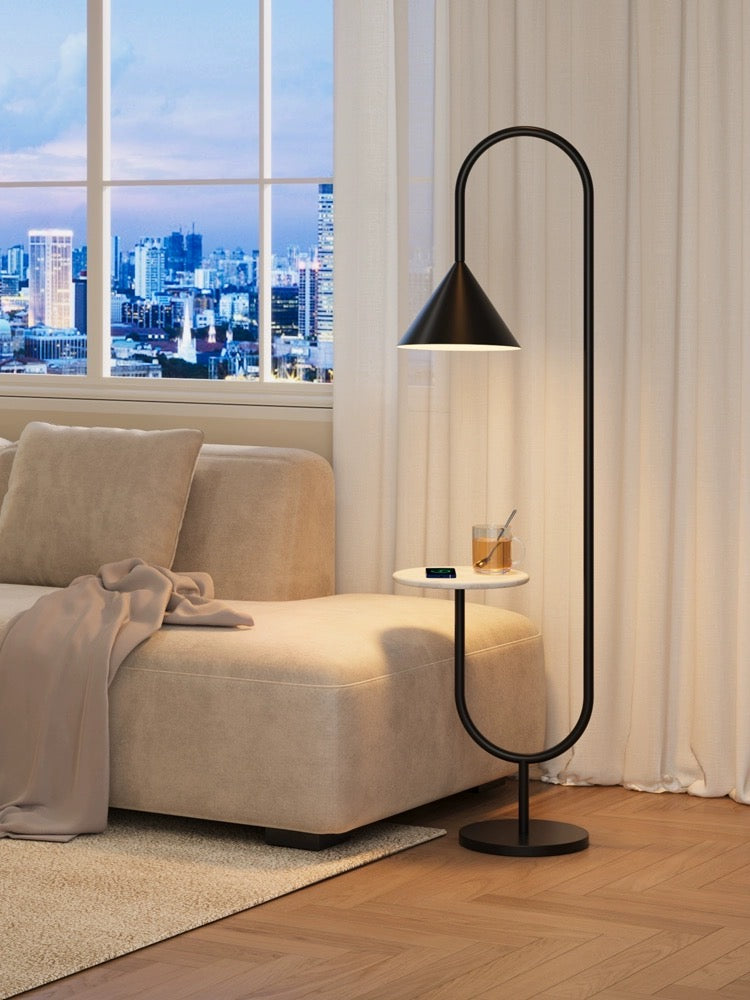 U-shaped floor lamp