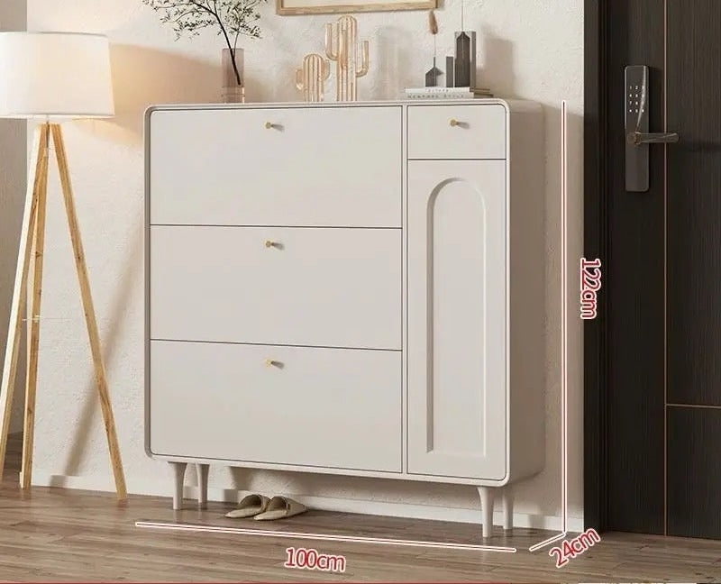 Cream Style Shoe Cabinet