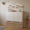 SlimNest Wall-Mount Shoe Cabinet With Pegboard Organizer
