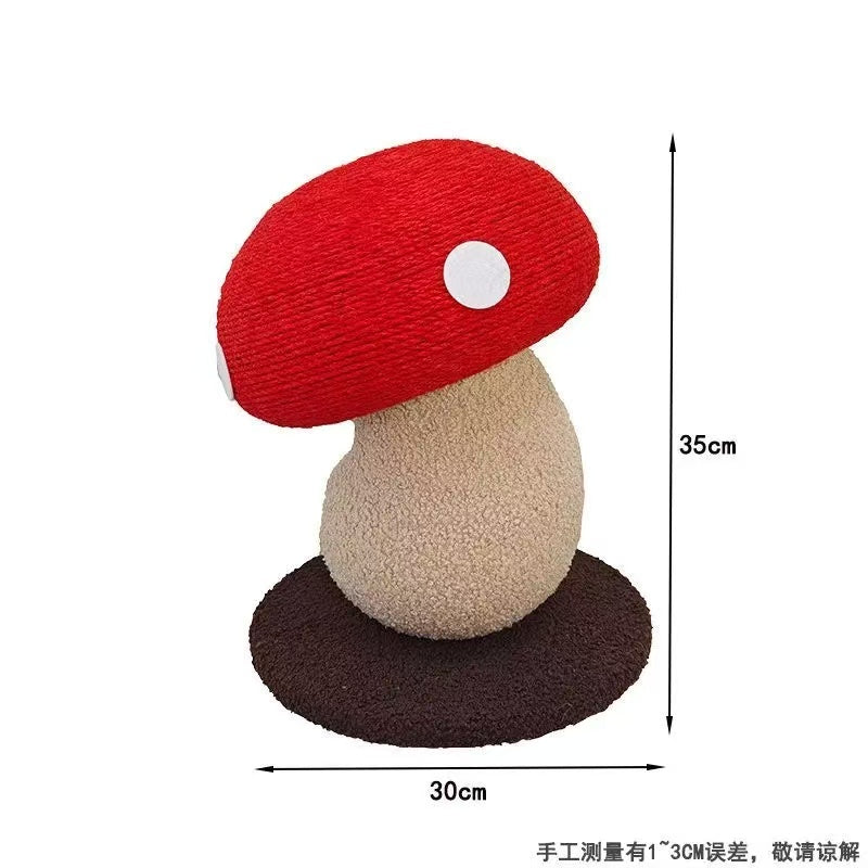 Mushroom Haven Cat Scratching Post – Cute Mushroom-Shaped Cat Toy