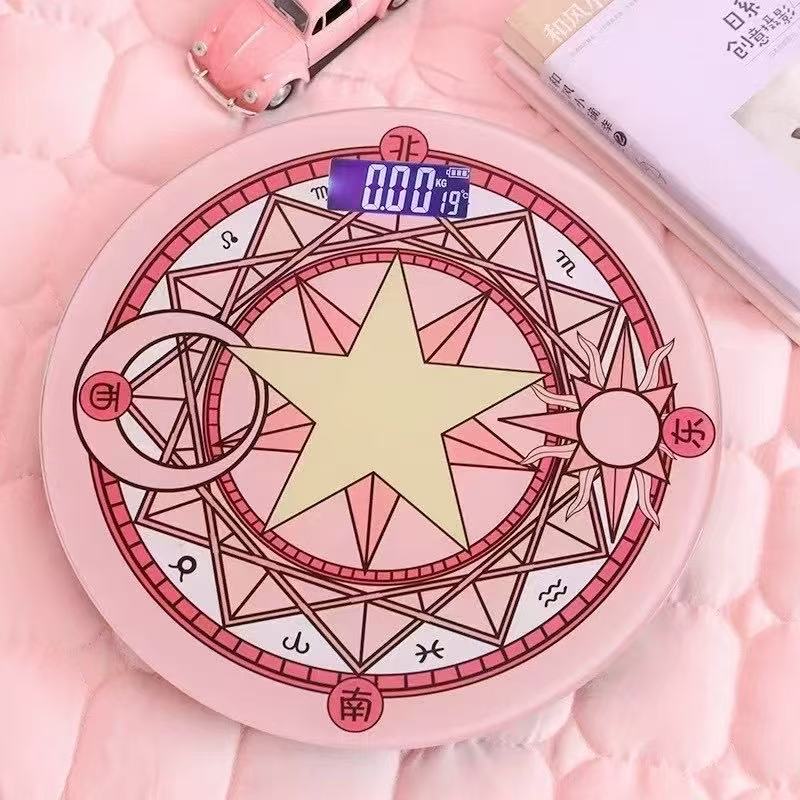 Beautiful girl electronic scale