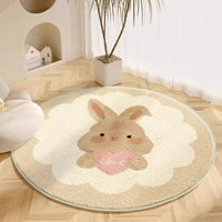 Round cashmere imitation mats