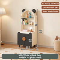 Nordic Bear-Ear Kids Storage Cabinet & Wardrobe