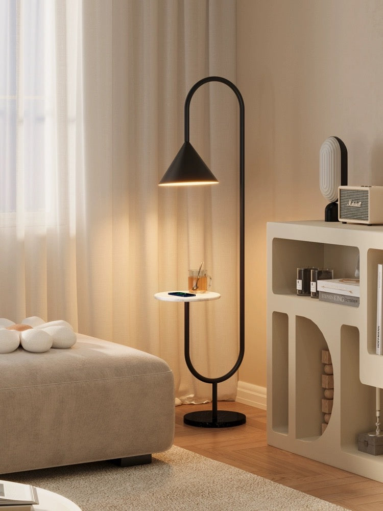 U-shaped floor lamp