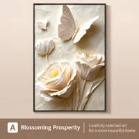 Ivory Bloom 3D Floral Wall Art