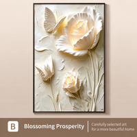 Ivory Bloom 3D Floral Wall Art