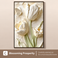 Ivory Bloom 3D Floral Wall Art