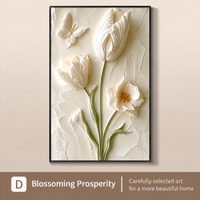 Ivory Bloom 3D Floral Wall Art