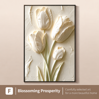 Ivory Bloom 3D Floral Wall Art