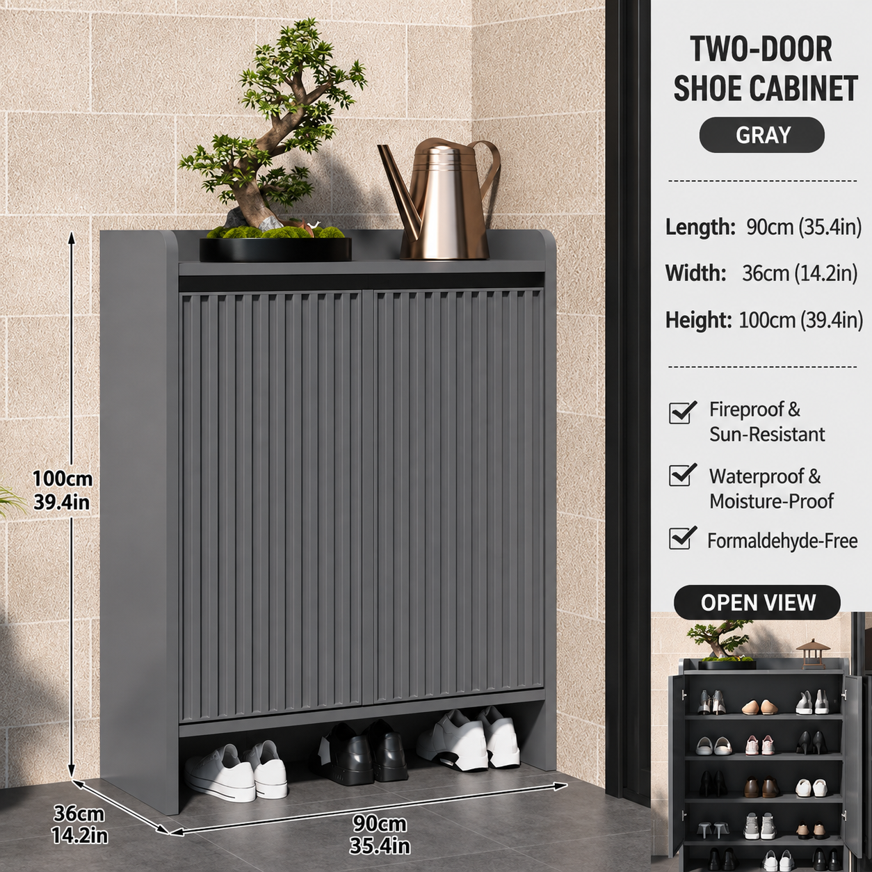 Aluminum Alloy Shoe Cabinet