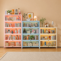 Pink Five-Layer Figurine Cabinet