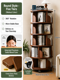 Orbit 360° Rotating Bookshelf
