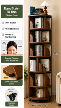 Orbit 360° Rotating Bookshelf
