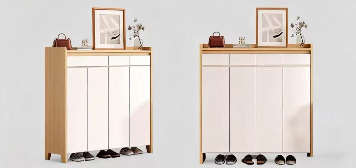 Biscuit Shoe Cabinet Drawer Style