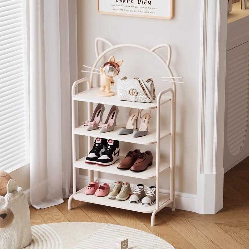 Whiskers Cat-Ear Metal Shoe Rack