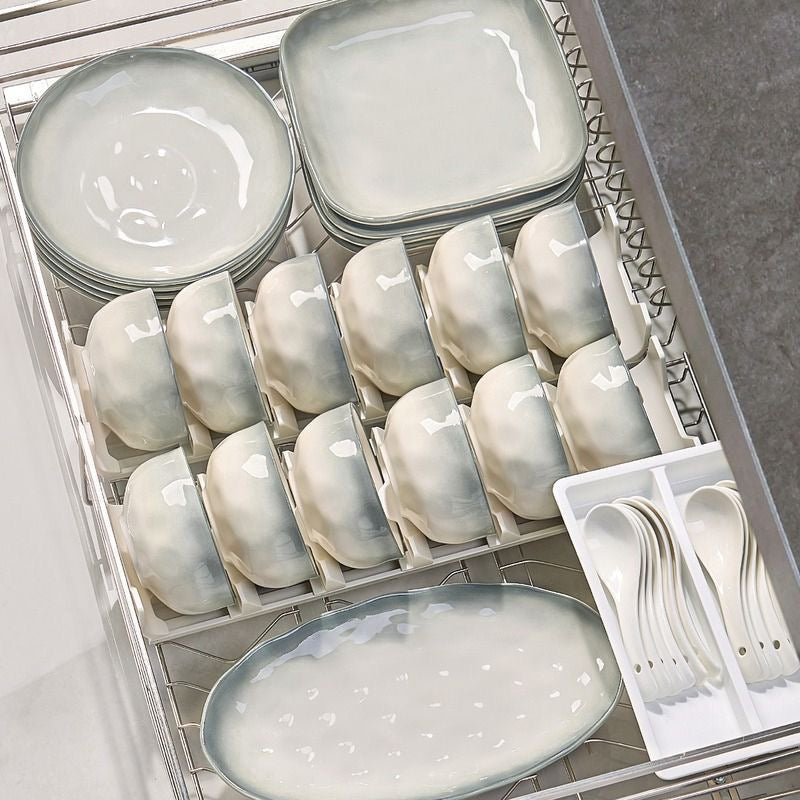 Pre-sale  Marble pattern high-end tableware set