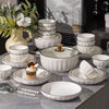 Bowl and dish set household high-end bowls and plates ceramic tableware