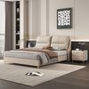 Ergonomic leather bed