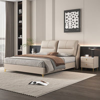 Ergonomic leather bed